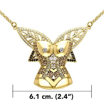 A body worth of gold ~ Dali-inspired fine Solid Gold Jewelry Necklace GNC215 - Jewelry
